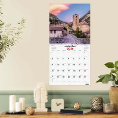 Calendario pared Finocam 30x30 2026 Pueblos con encanto castellano