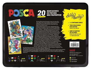 Maletín Posca 20 rotuladores set Dirty Harry