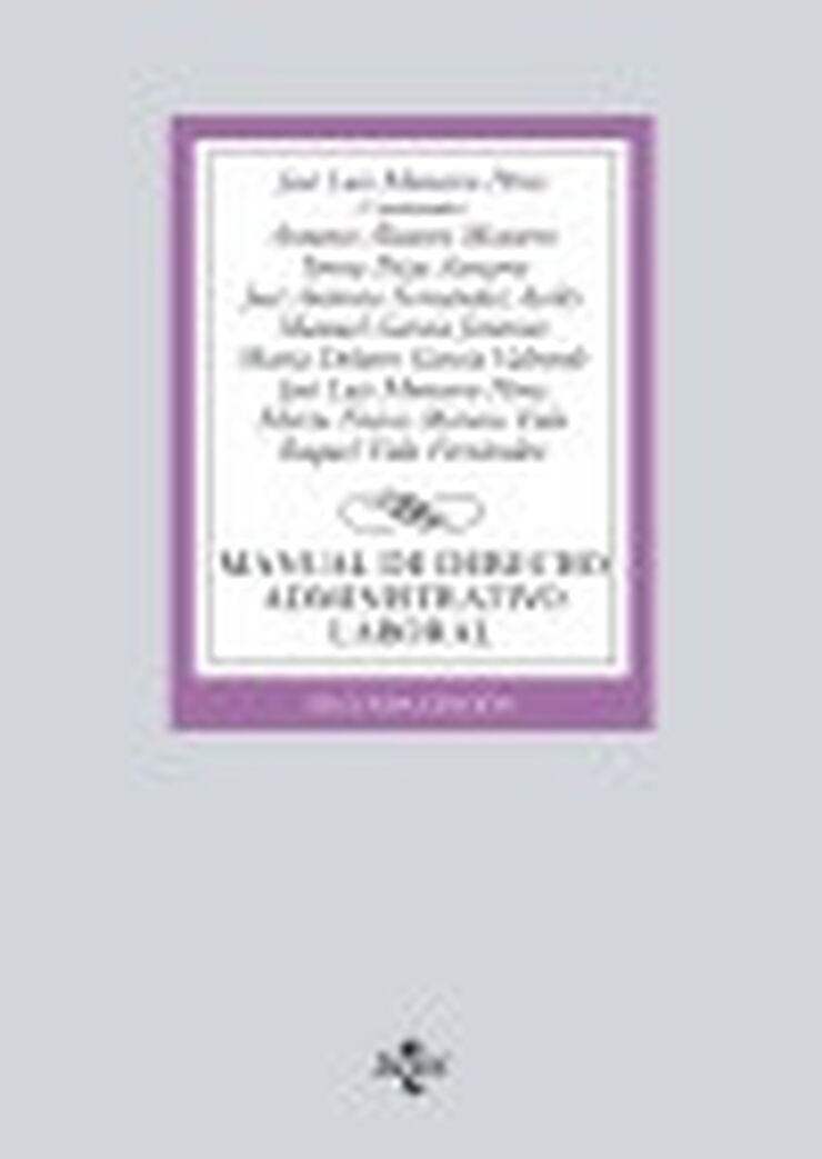 Manual de derecho administrativo laboral