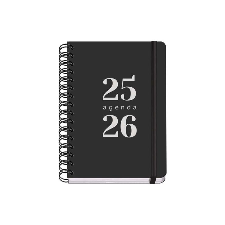 Agenda escolar Dohe A5 setm/vista cas 2025-26 Grammar negre