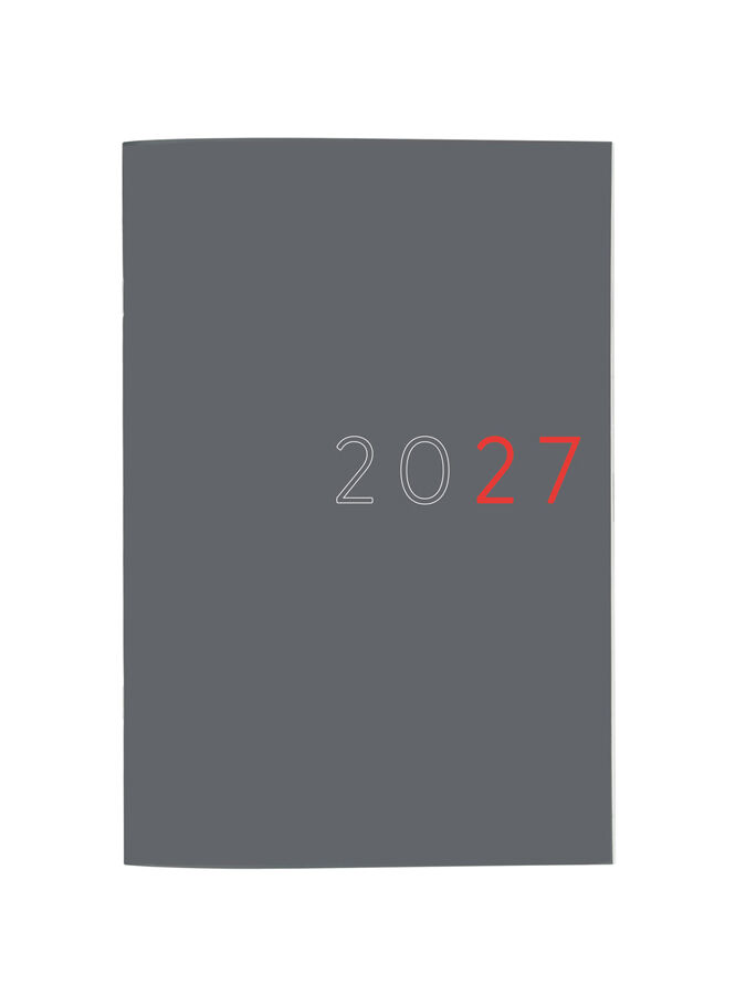 Agenda Planificador Finocam Setmana Vista Multiling&uuml;e 2027 Gris