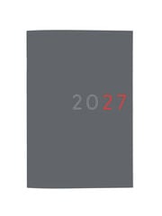 Agenda Planificador Finocam Setmana Vista Multiling&uuml;e 2027 Gris