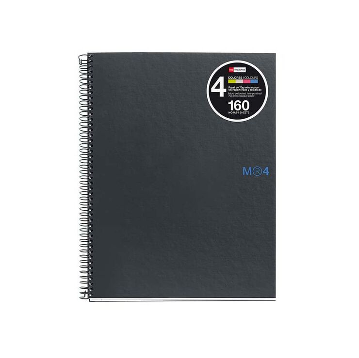 Notebook A4 Miquelrius Grafit 5x5 160 hojas