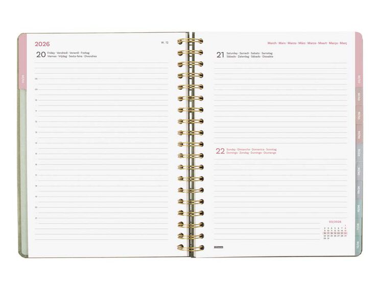 Agenda Finocam Optimal B5 día/pág mult 2026 Emma