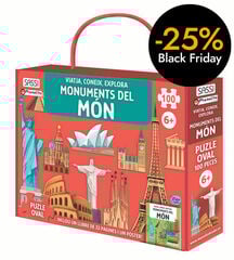 Libro y puzles Monuments del món 100 piezas