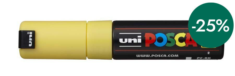 Retolador Posca PC-8K 8mm groc
