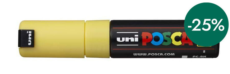 Rotulador Posca PC-8K 8mm amarillo