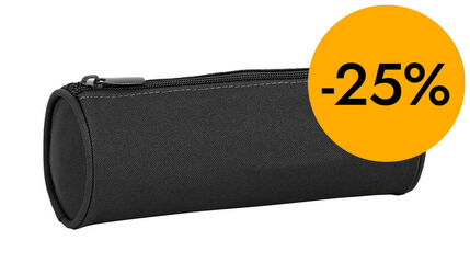 Estuche redondo Abacus negro