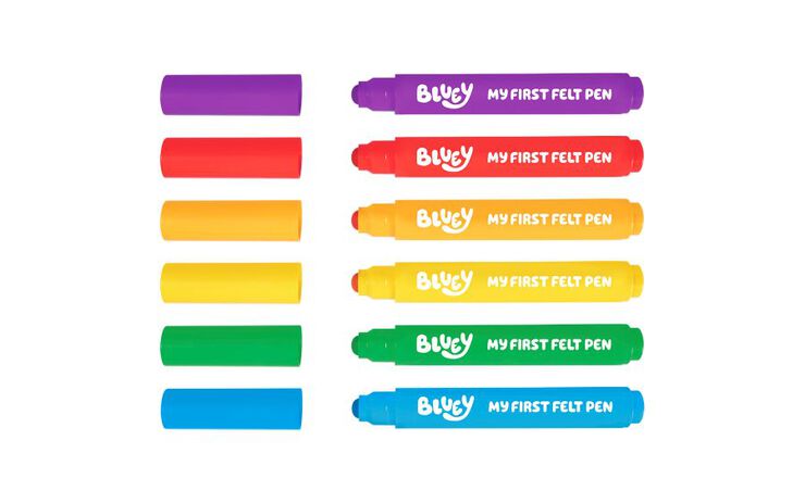 Bl&iacute;ster Retoladors Bluey de Jovi 6 Unitats