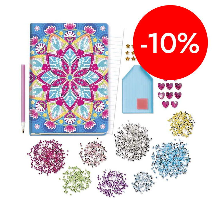 Llibre Decora Amb Diamants Mandala Blau