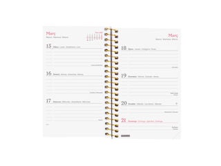 Agenda Finocam Design Collection Semana Vista Horizontal 2027 Catal&aacute;n Lema