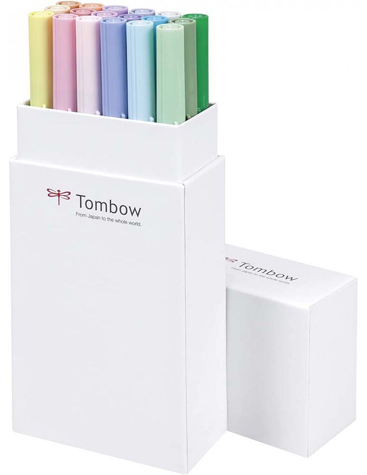 Rotuladores Tombow Dual Bush Col.Pastel 18u