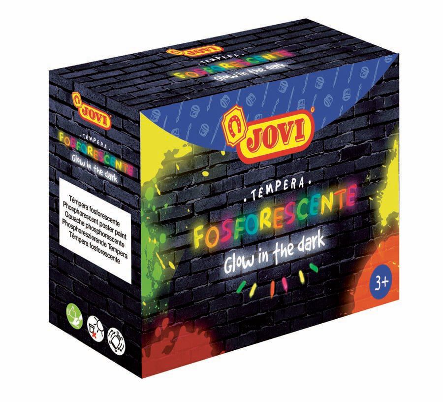 Tempera Jovi fluorescente 4 colores