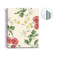 Notebook 4 A5 100 fulls 5x5 Miquelrius Botanical Rosella