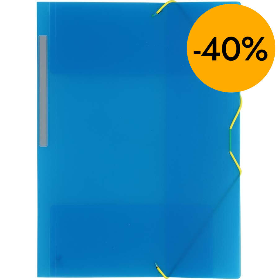 Carpeta gomes i solapes Foli Grafoplas pp blau