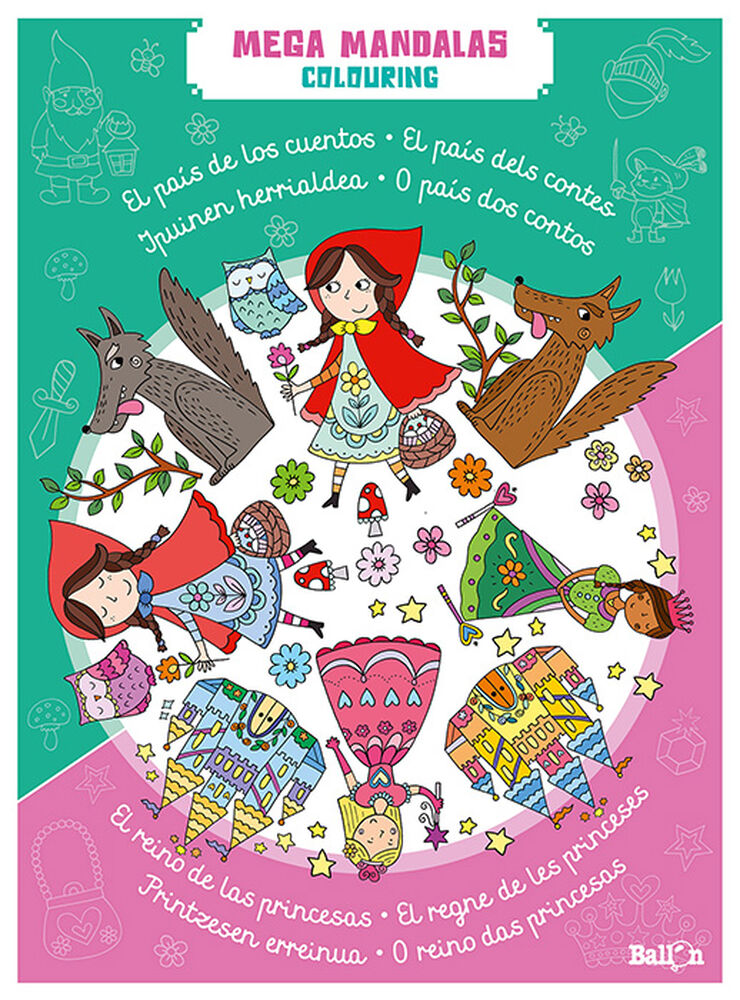 Mega Mandalas - Cuentos y princesas