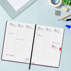 Agenda Finocam 18M Mara Y10 Sem/Vista Vertical Multiling&uuml;e 2026-27 Negro