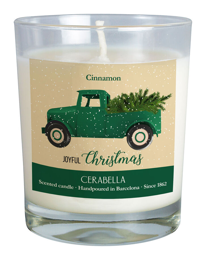 Vela Navidad Canela verde