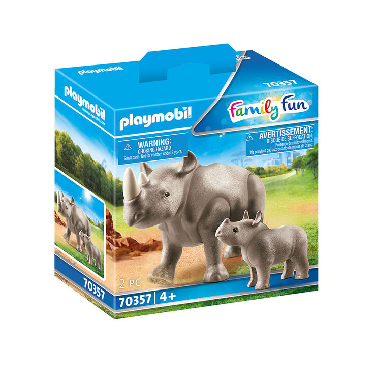 Playmobil Family Fun Rinoceronte con Bebé (70357)