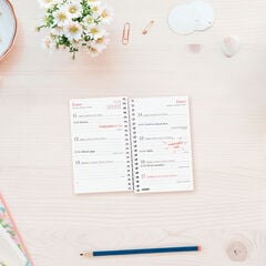 Agenda Finocam Design Collection Setmana Vista Horitzontal 2027 Castell&agrave; Flora