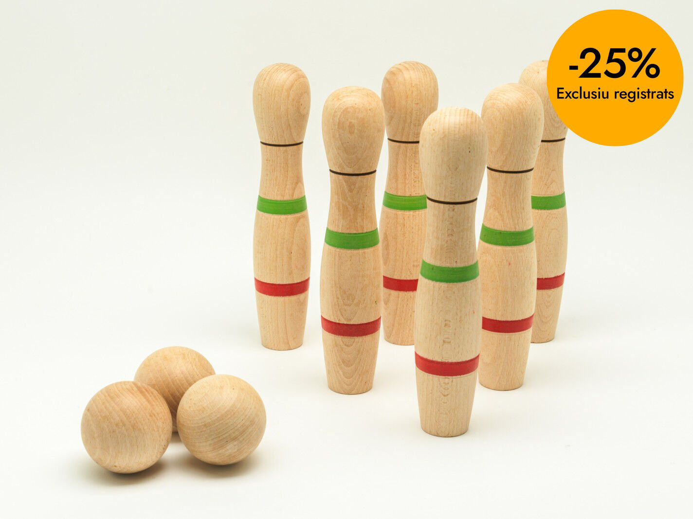 Bolos grandes de madera