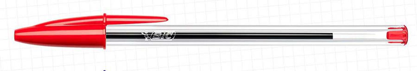 Bolígrafs Bic Cristal vermell 50u