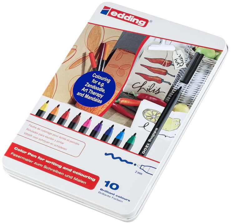 Rotuladores Edding 1300 10 colores