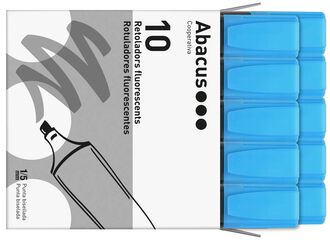 Marcadores fluorescente Abacus azul 10u