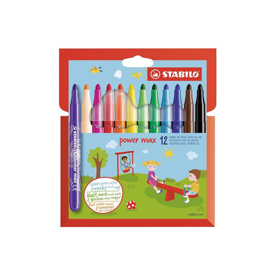 Retoladors Stabilo Power Max 12 colors