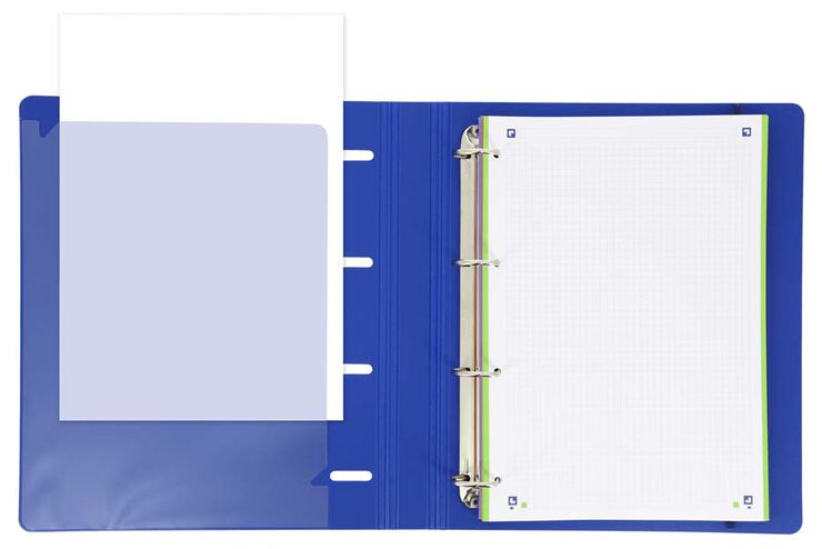 Carpeta Oxford Europeanbinder Live & Go A4 + recanvi blau mar&iacute;