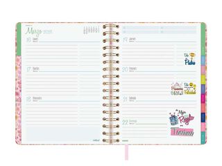 Agenda Finocam Talkual 1/4 sem/vista horizontal cas 2026 Oro