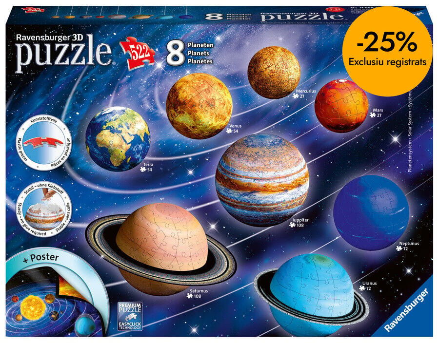 Puzle Sistema planetari 522 peces