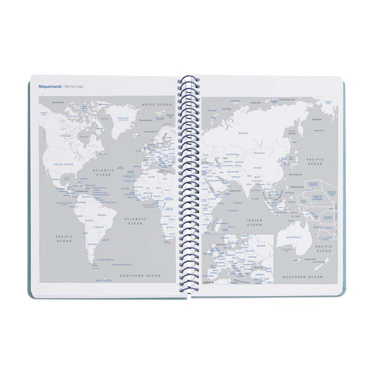 Agenda Escolar Miquel Rius Espiral Plus set/vista catal&agrave; 2026-2027 Basic verd