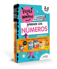 Escuela de Monstruos PACK ACTIVIDADES: Aprende las LETRAS, los N&Uacute;MEROS y las FORMAS (&iexcl;incluye stickers!)