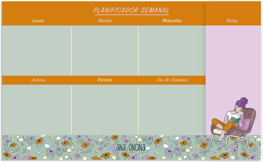 Planificador setmanal Ana Oncina