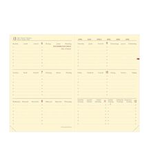Agenda 16 meses Quo Vadis Everest horizontalA6 sem/vista mult. 2025-26 azul