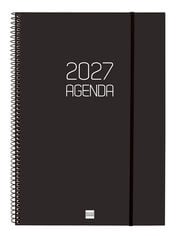 Agenda Finocam Opaque Semana Vista Horizontal 2027 Catal&aacute;n Negro