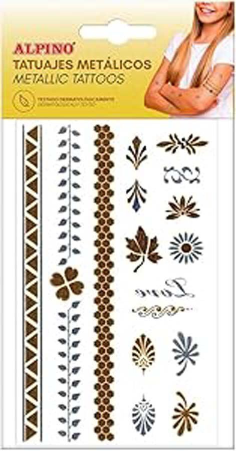 Tatuatges Temporals Colors Met&agrave;l&middot;lics