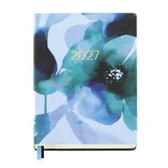 Agenda Miquelrius 145x195 mm Semana Vista Multiling&uuml;e Aquarel 2027 &Iacute;ndigo
