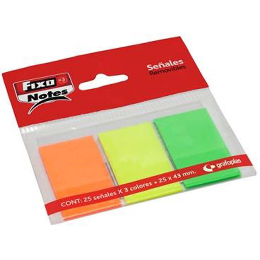 Banderetes Fixo pack 3 colors 25x43mm