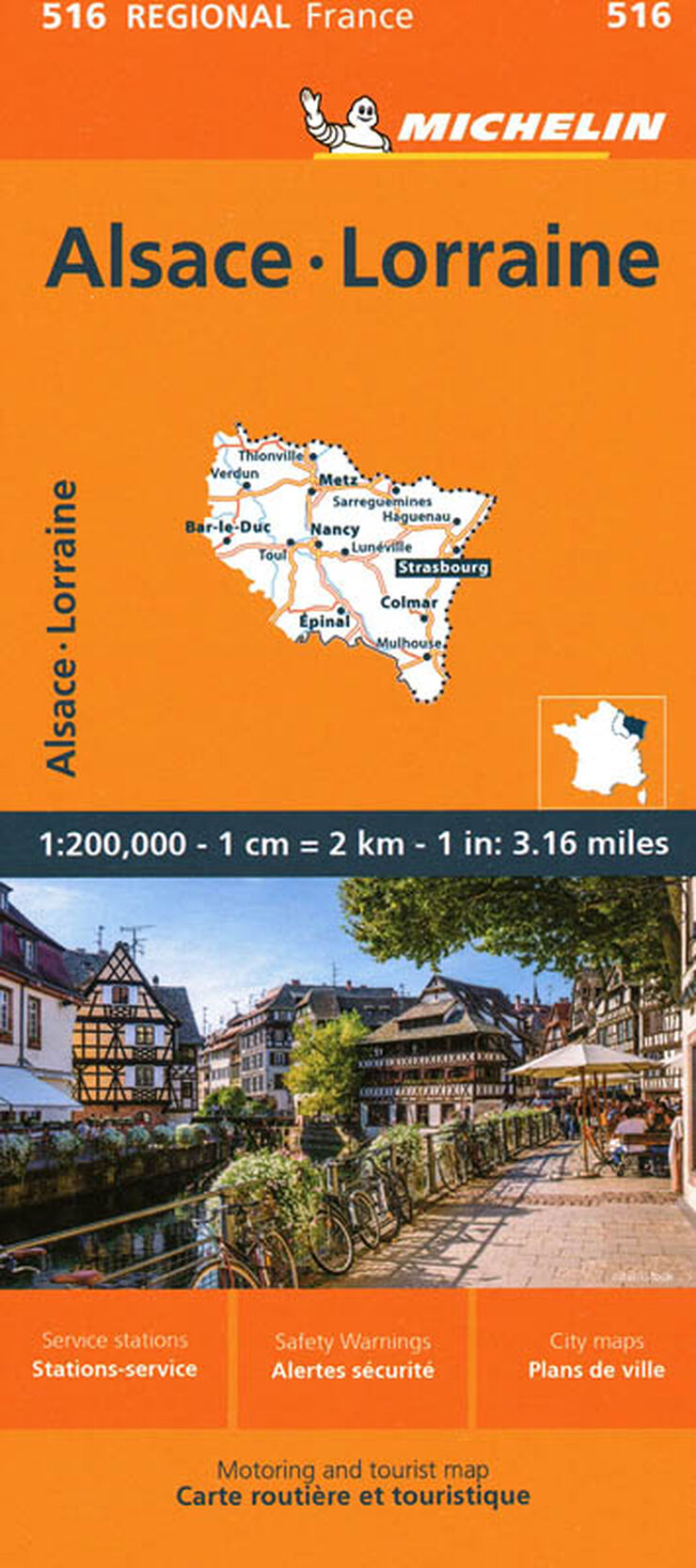 Mapa Regional Alsace, Lorraine