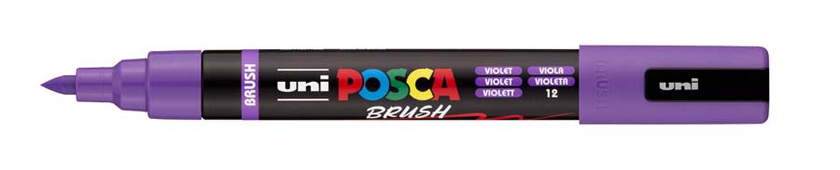 Marcador Posca PC-5BR pincel 1-4mm lila