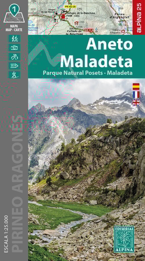 Aneto - Maladeta. Mapa 1:25000 + Carpeta Desplegable
