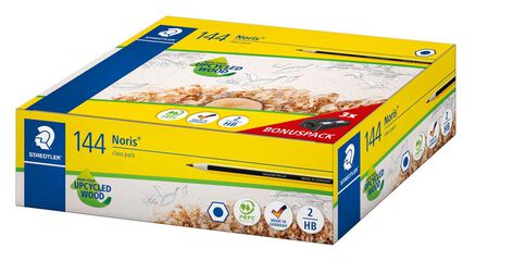 Lpices grafito Staedtler Noris 120 pack escolar 144u