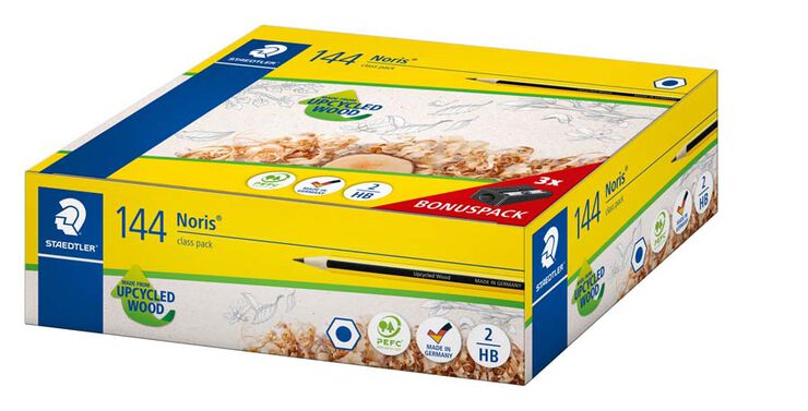 Lpices grafito Staedtler Noris 120 pack escolar 144u