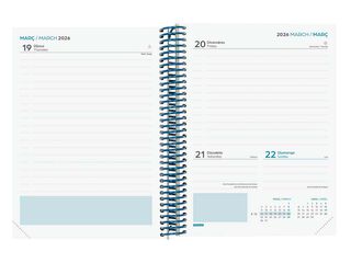 Agenda Finocam escolar Diva 1/4 día/pág cat 2025-26 selva