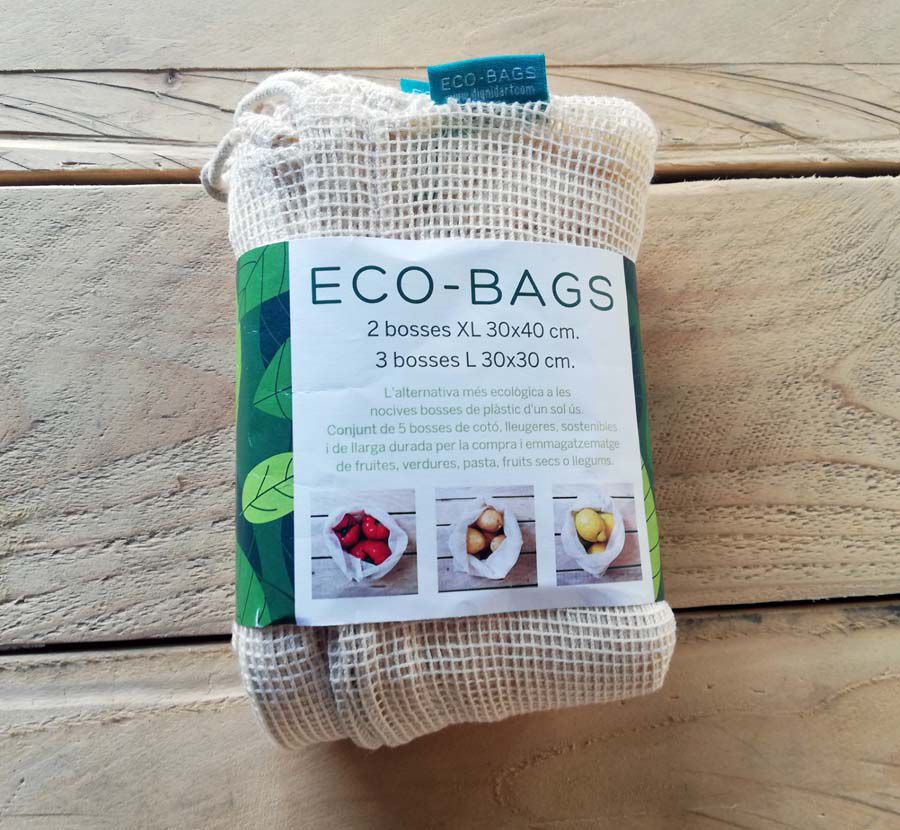 Bossa Cot&oacute; Reixeta Eco Reutilitzable 5u