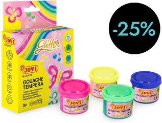 Tèmpera Jovi Purpurina 4 colors 35ml
