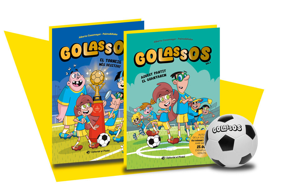 Estoig Golassos: 2 llibres + pilota