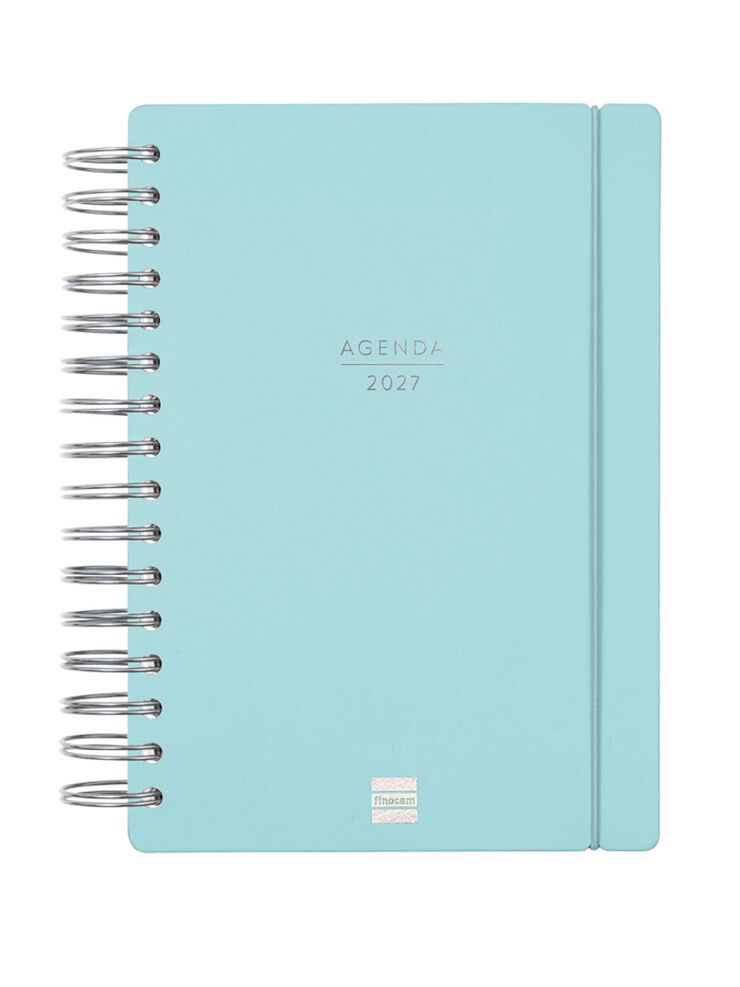 Agenda Finocam Haiku D&iacute;a P&aacute;gina 2027 Castellano Azul